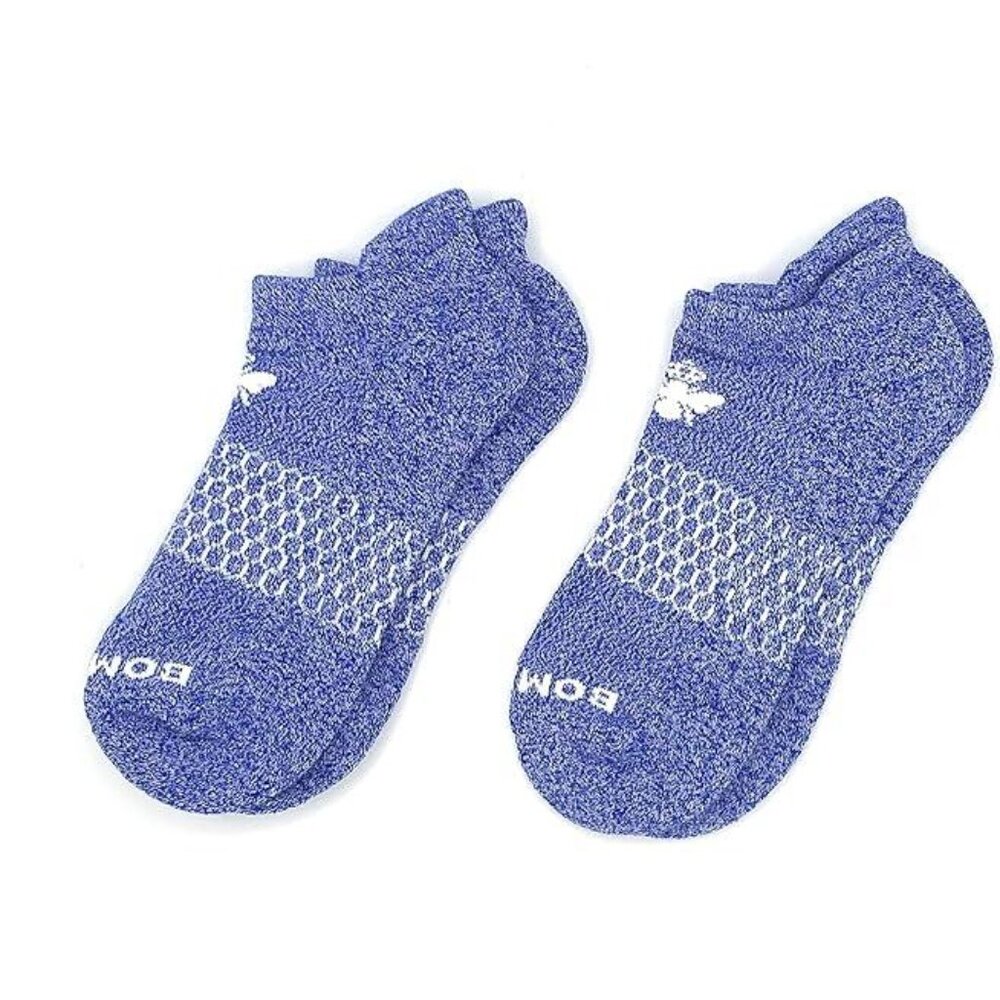 3 Pack Bombas Women's Marls Ankle Socks, Violet, Medium - Picture 2 of 2